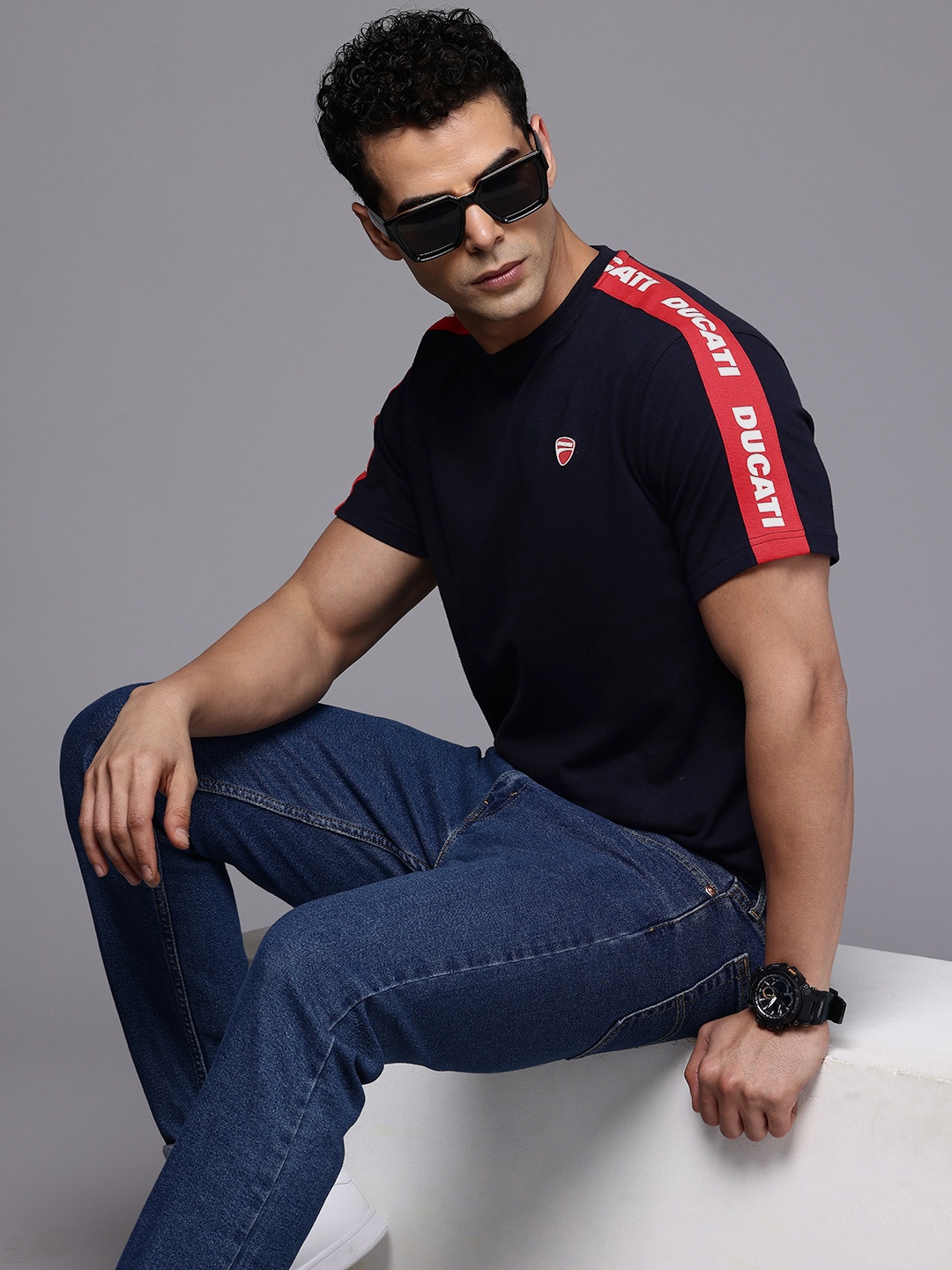 

Ducati Pure Cotton T-shirt, Navy blue
