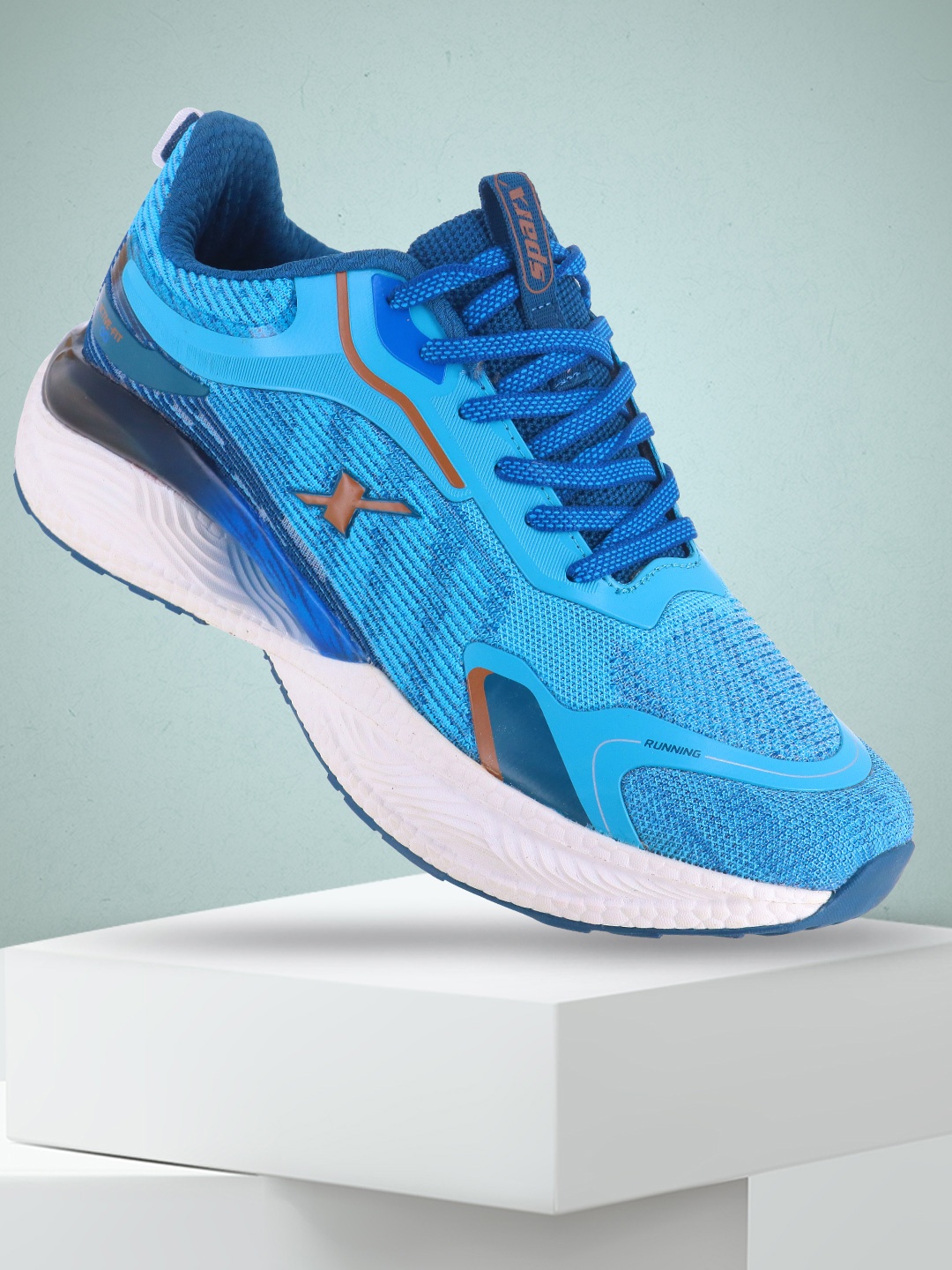 

Sparx Men Mesh Lace-Ups Walking Shoes, Blue