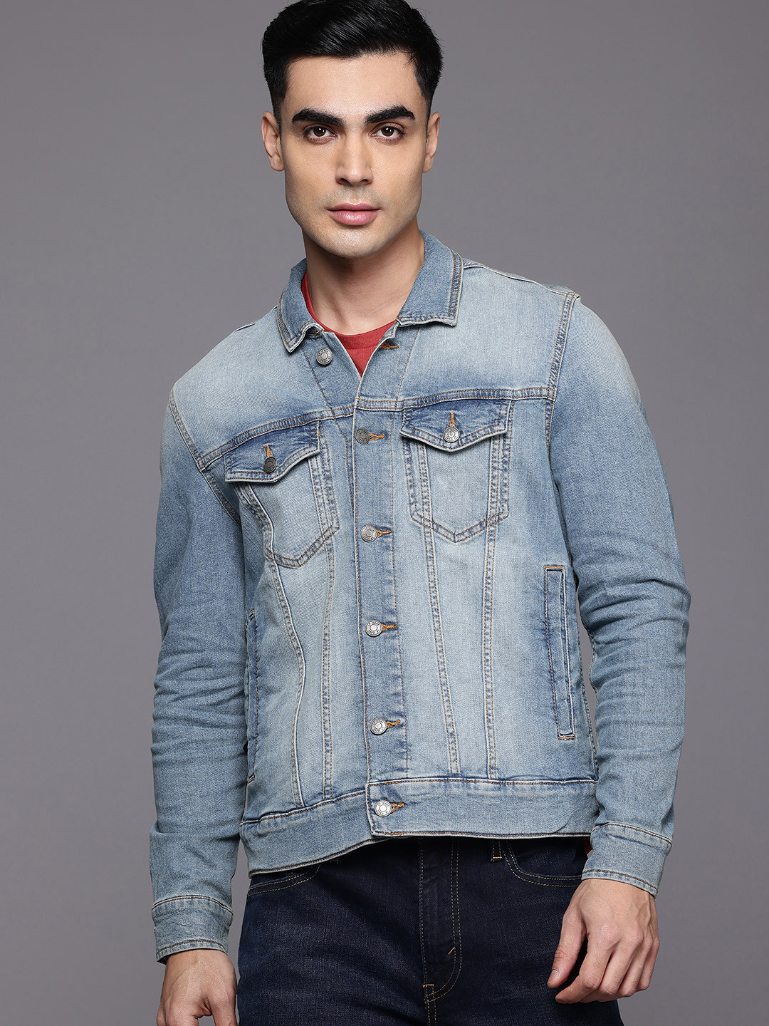 

Louis Philippe Jeans Denim Jacket, Blue