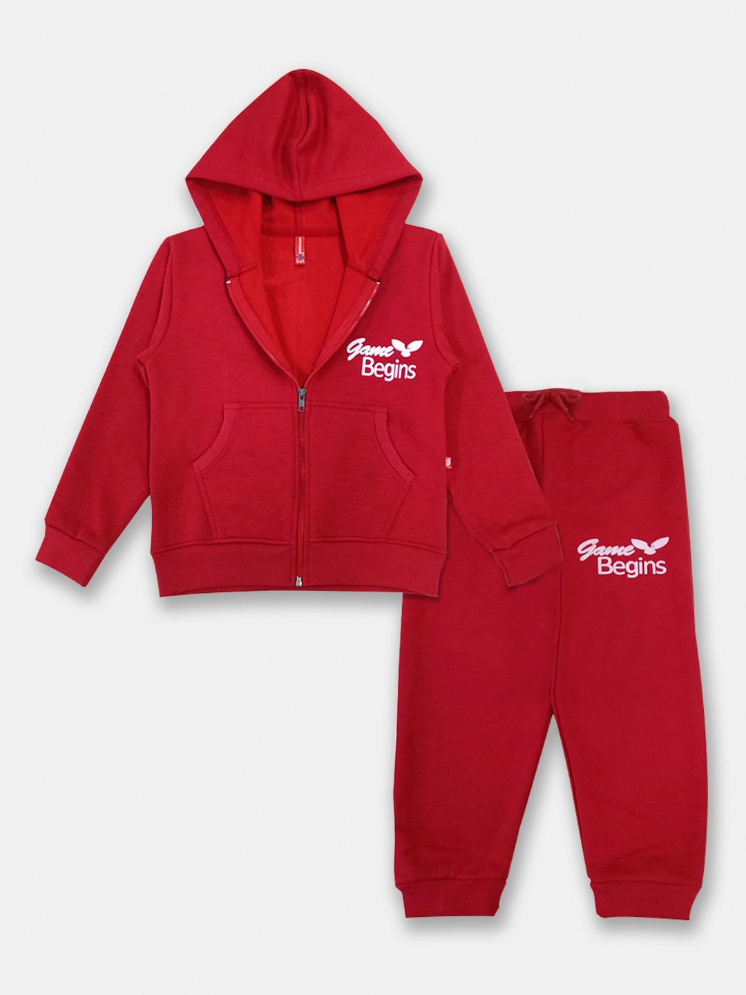 

Here&Now X Game Begins Girls Sweatshirt and Joggers, Red