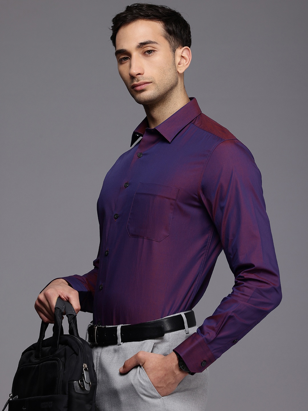 

Louis Philippe Slim Fit Pure Cotton Formal Shirt, Blue