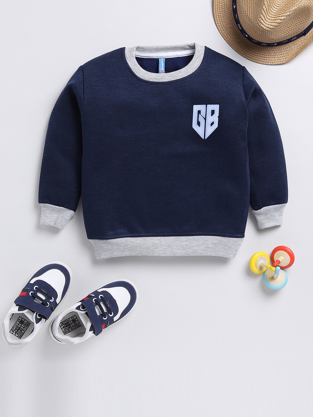 

Here&Now X Game Begins Boys Sweatshirt, Navy blue