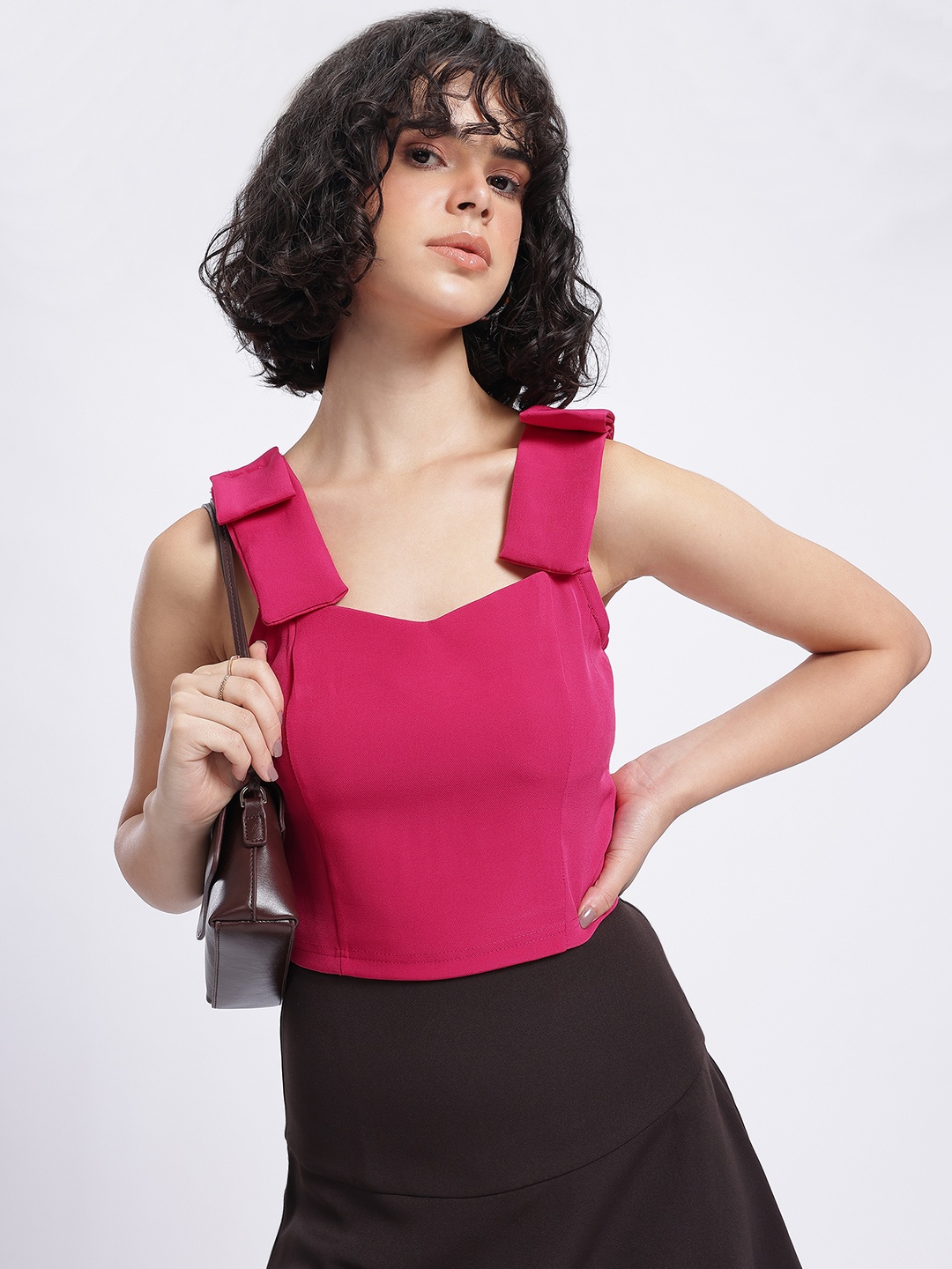 

glitchez Bow-Licious Sweetheart Love Top, Fuchsia