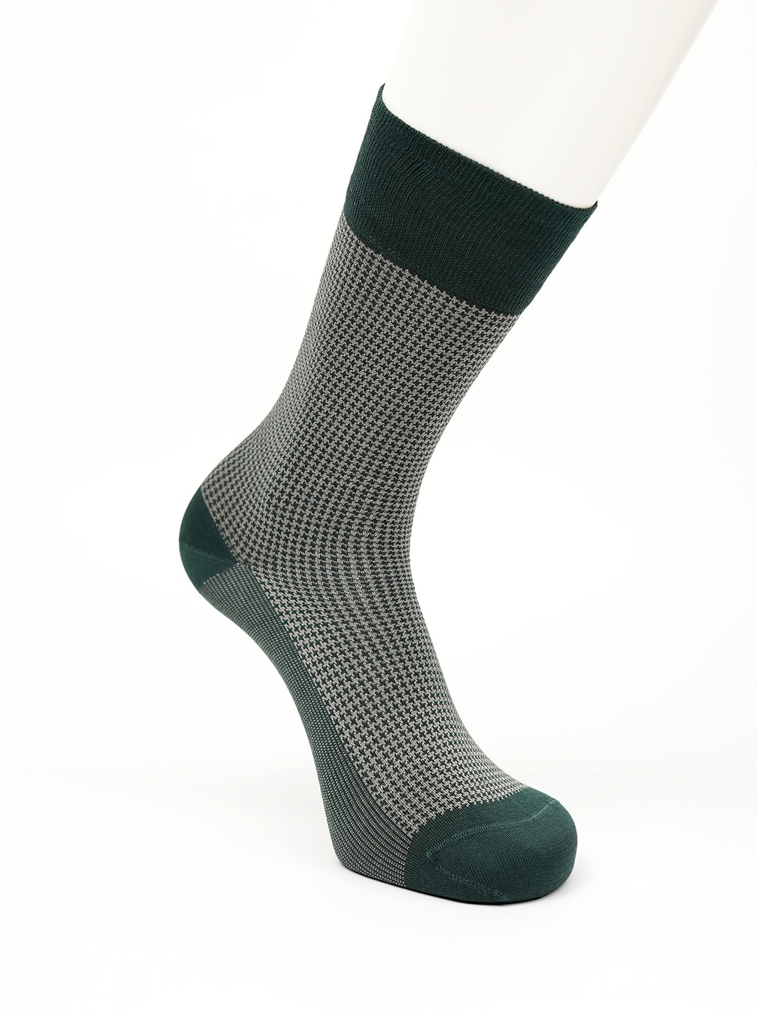

Theater Men Patterned Calf Length Socks, Green
