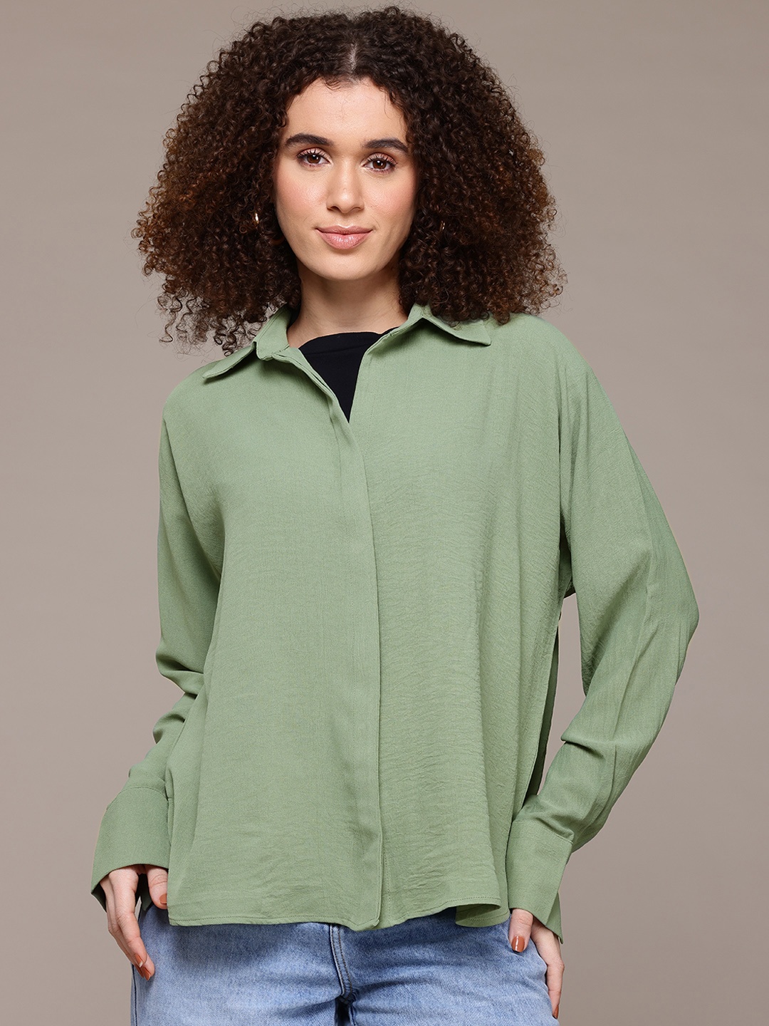 

Roadster Women Casual Shirt, Sea green