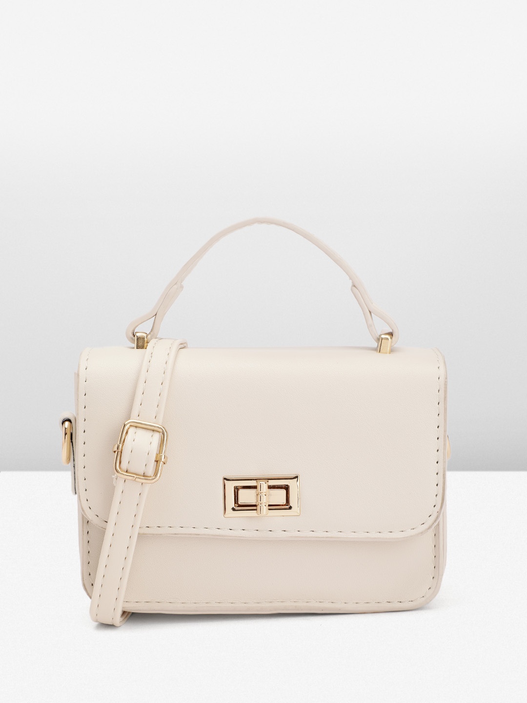 

Mast & Harbour Structured Satchel Bag, Beige