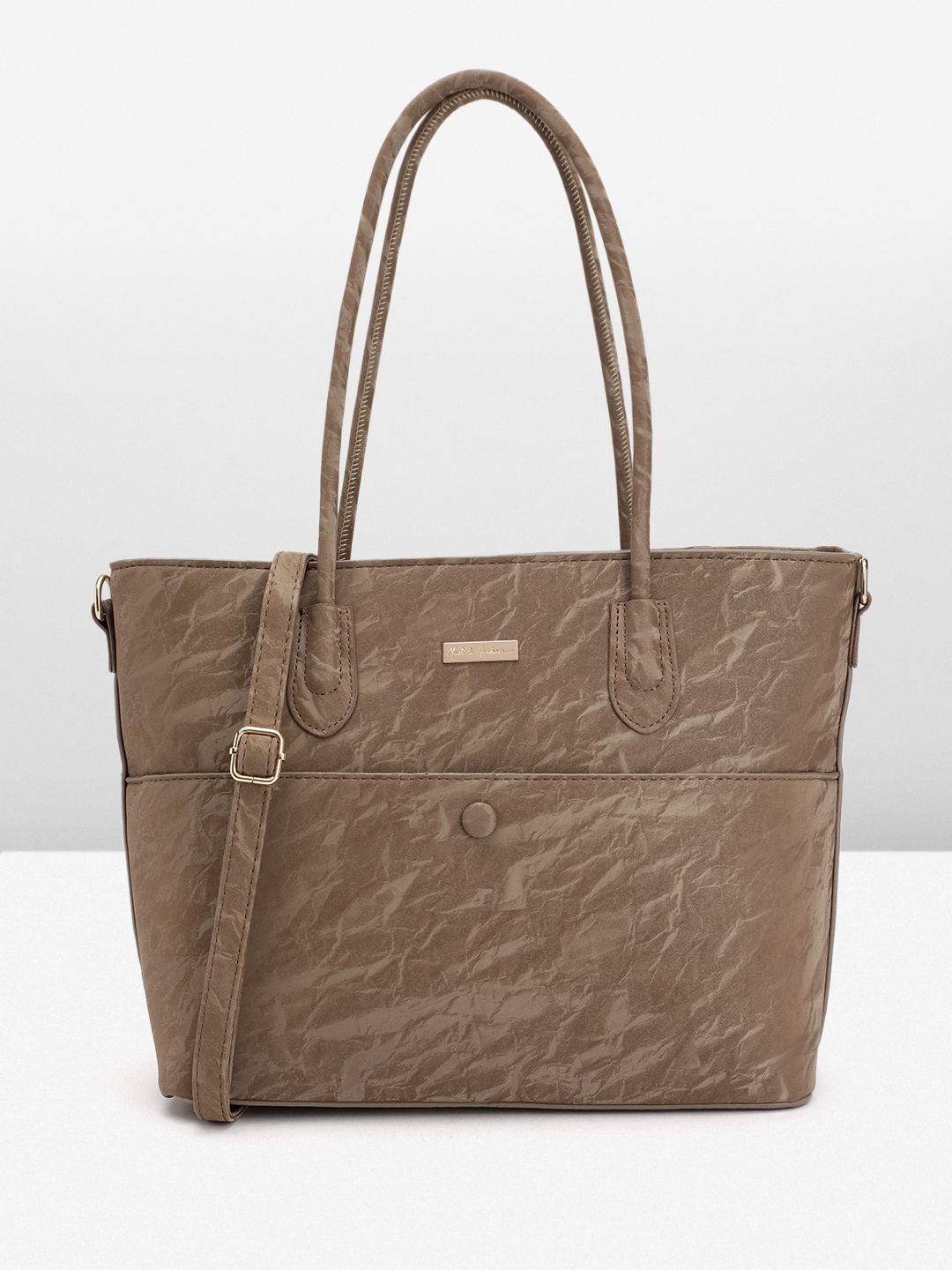 

Mast & Harbour Structured Printed Handheld Bag, Brown