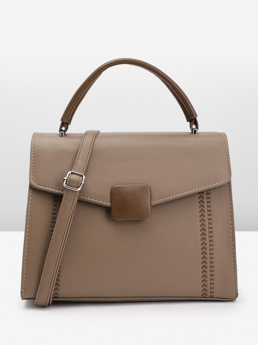 

Mast & Harbour Structured Satchel Bag, Brown
