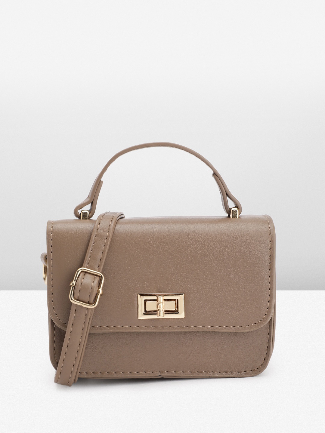 

Mast & Harbour Structured Satchel Bag, Brown