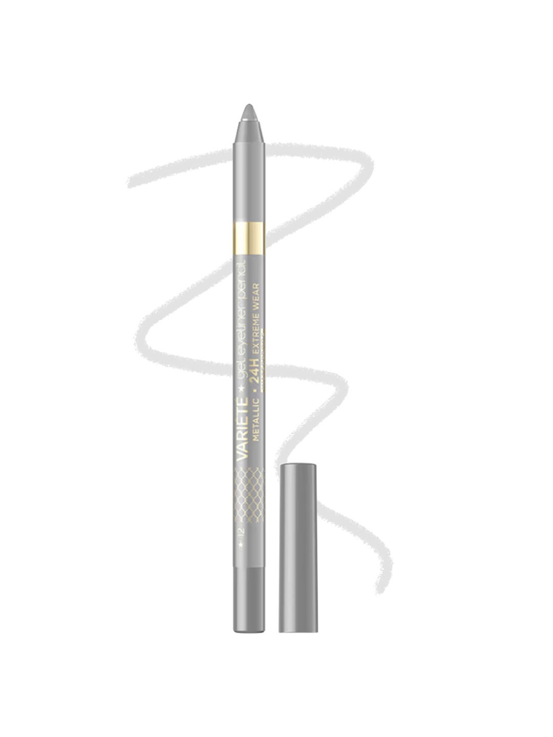 

Eveline Cosmetics Variete Gel Eyeliner Pencil- 1.3 g- Silver 12