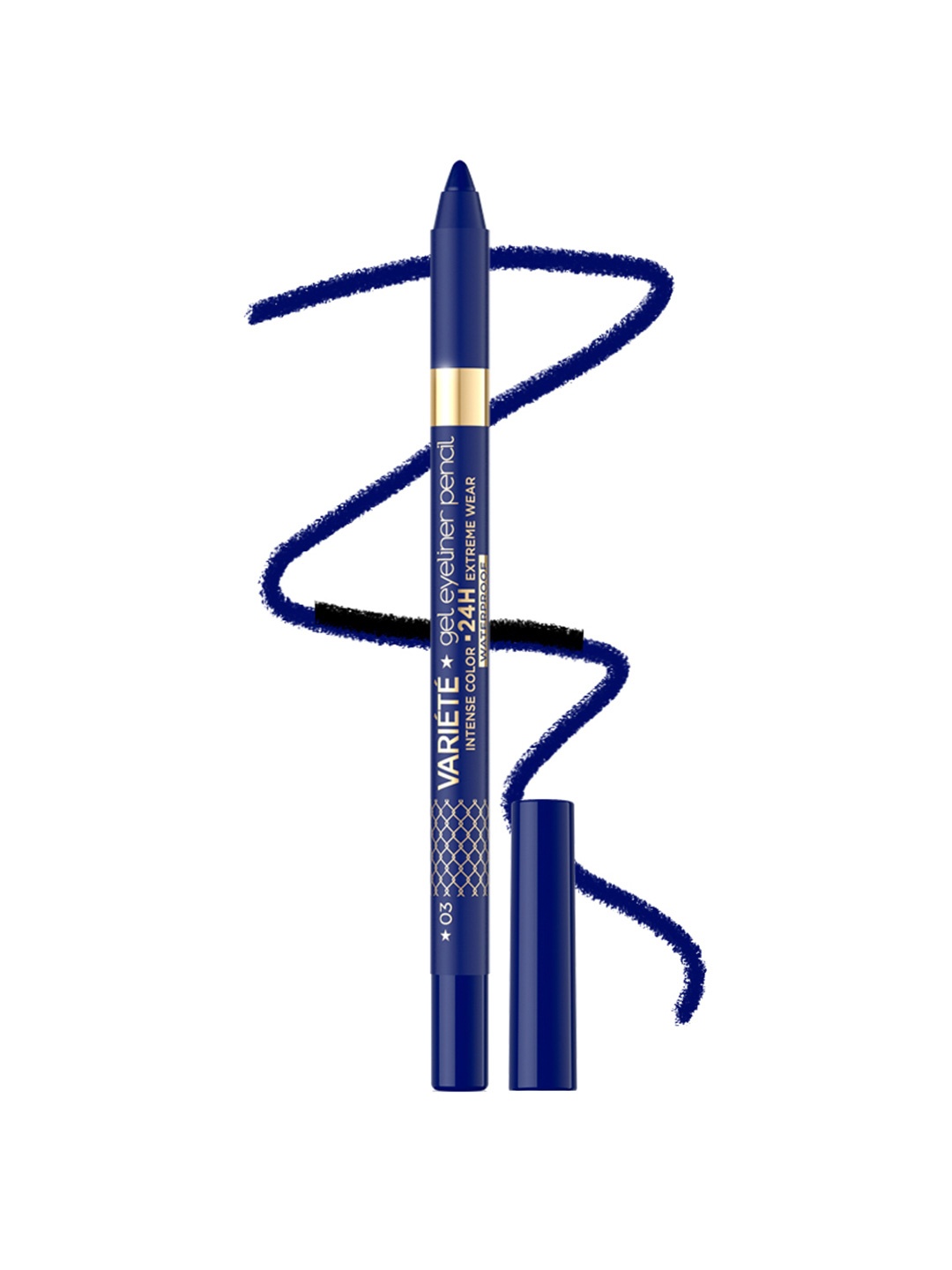 

Eveline Cosmetics Variete Highly Pigmented Gel Pencil Eyeliner 1.3 g - Blue 03