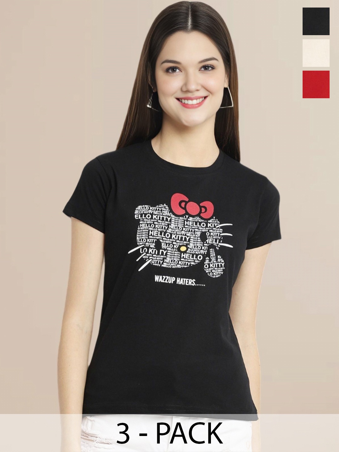 

Metronaut Women Typography 3 T-shirt, Multi