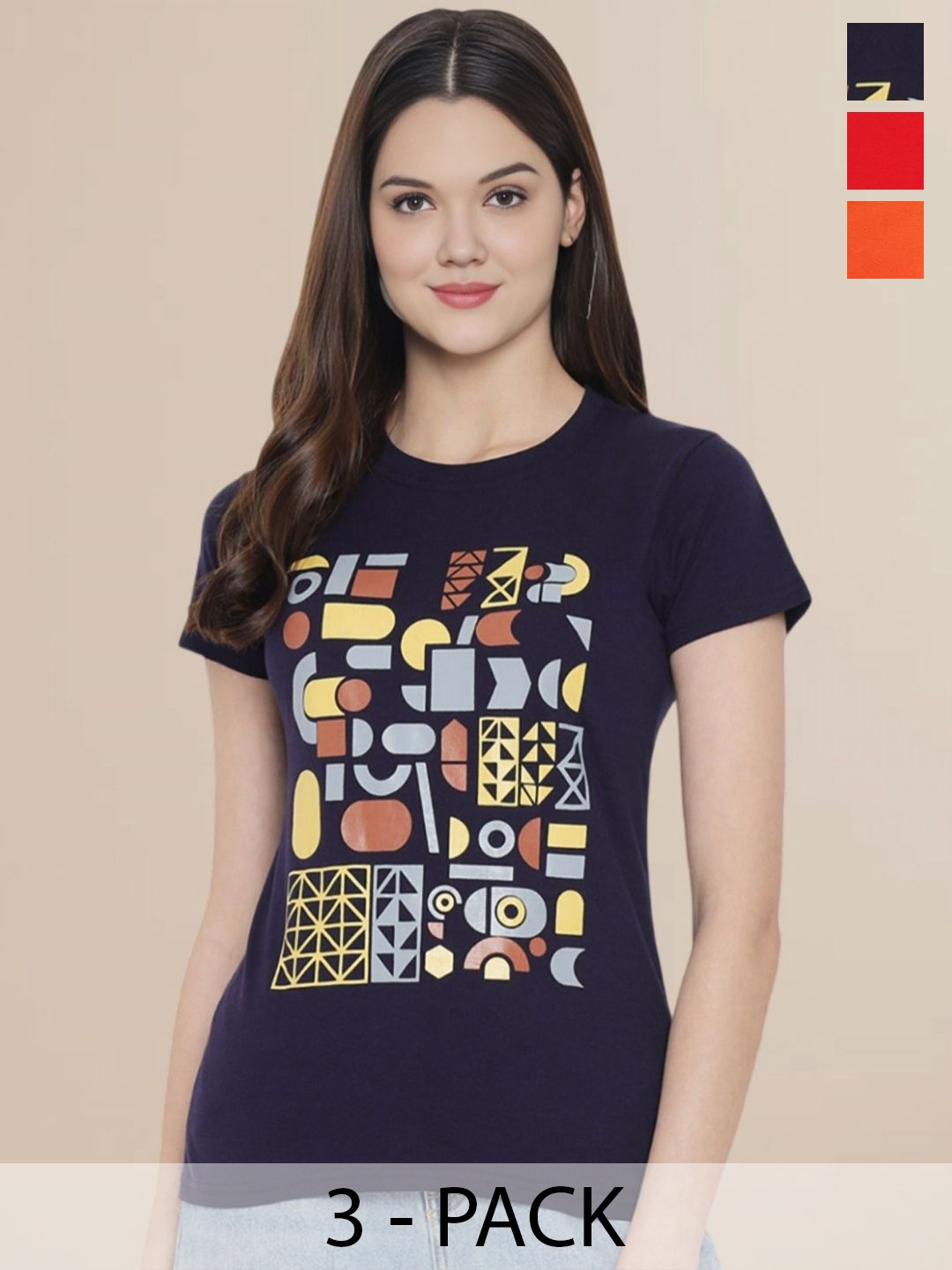 

Metronaut Women Typography 3 T-shirt, Multi