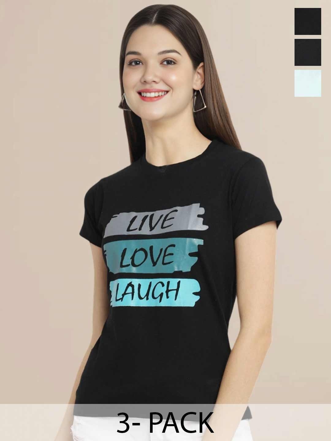 

Metronaut Women Typography 3 T-shirt, Multi