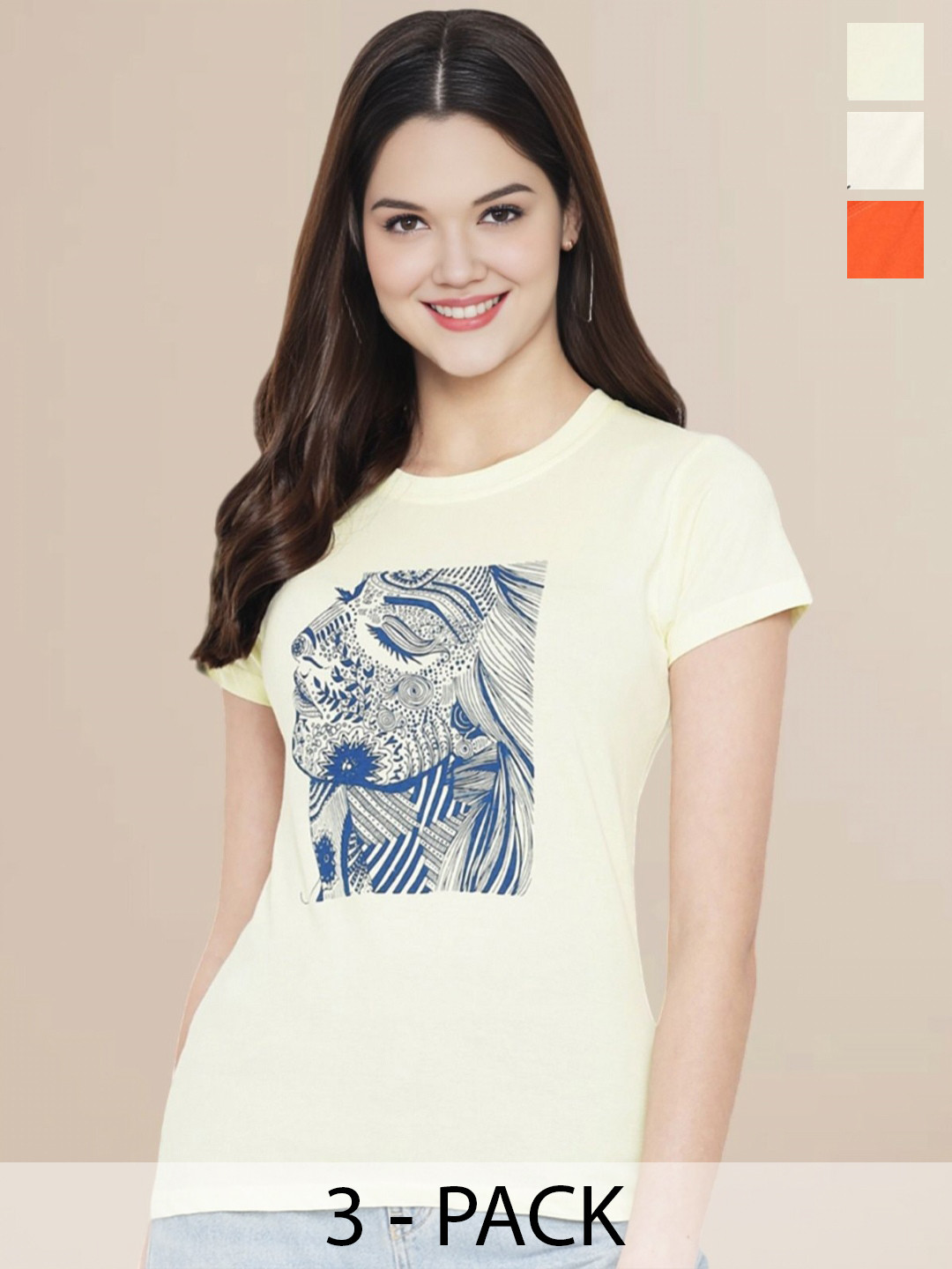 

Metronaut Pack of 3 Printed T-shirt, White
