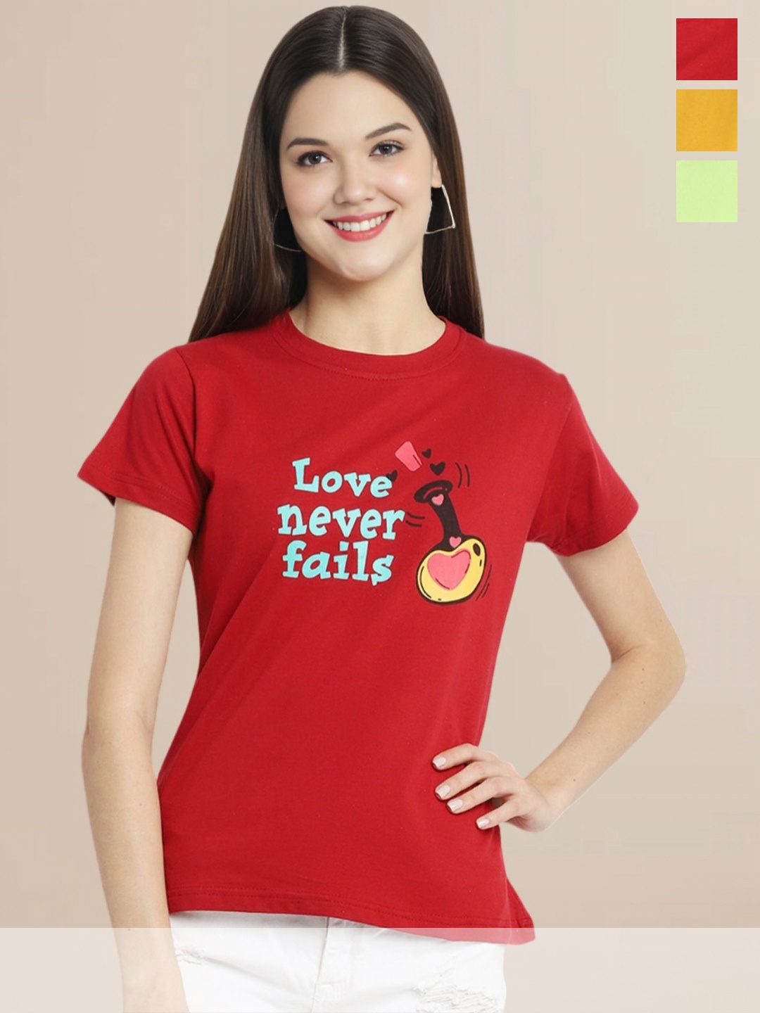 

Metronaut Pack of 3 Typography Printed T-shirt, Multi