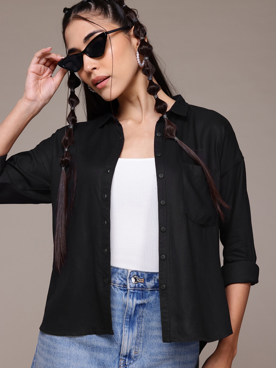 

The Roadster Lifestyle Co. Casual Shirt, Black