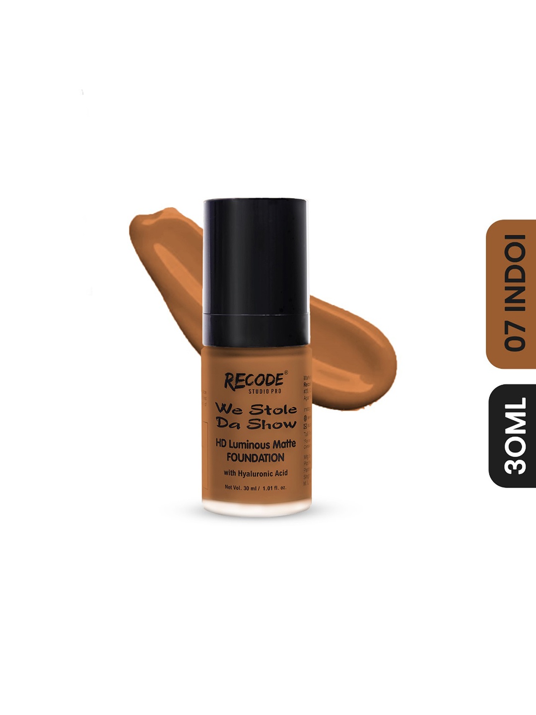 

Recode We Stole Da Show HD Luminous Matte Foundation - 30 ml - Indoi 07, Beige