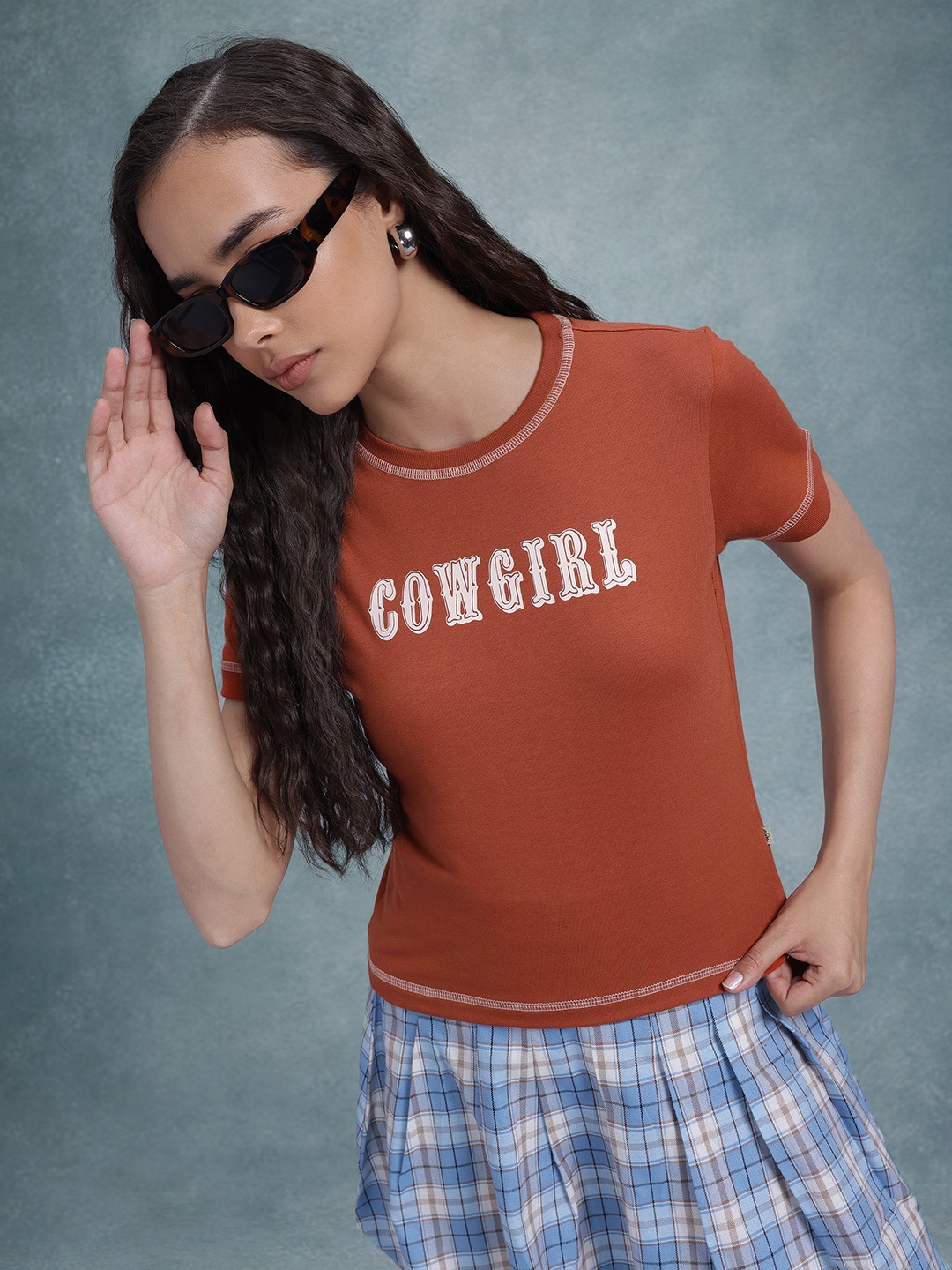 

The Roadster Life Co. Typography Print T-shirt, Rust