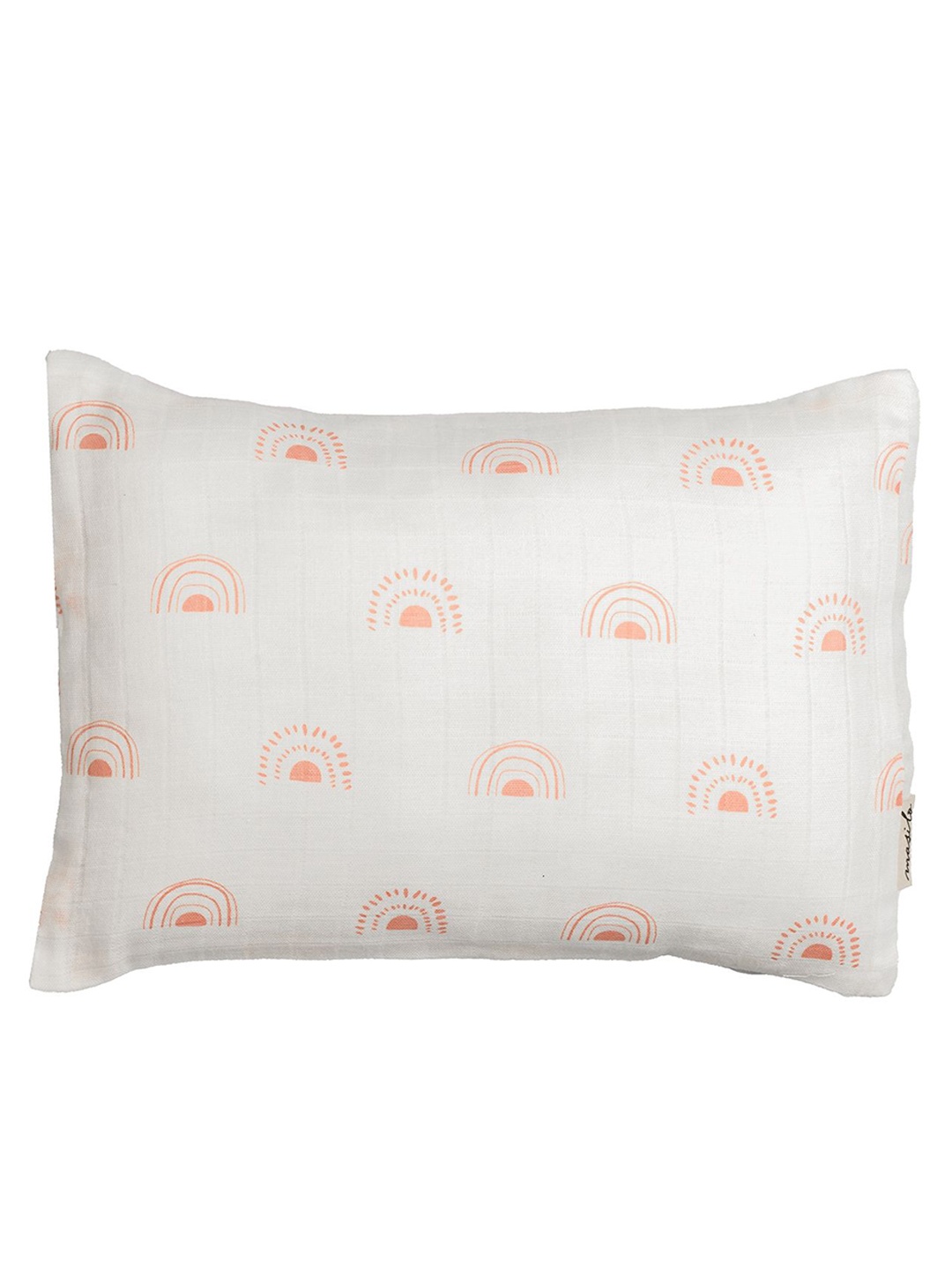 

Masilo Infant Kids Organic Cotton Printed Baby Pillow, Orange