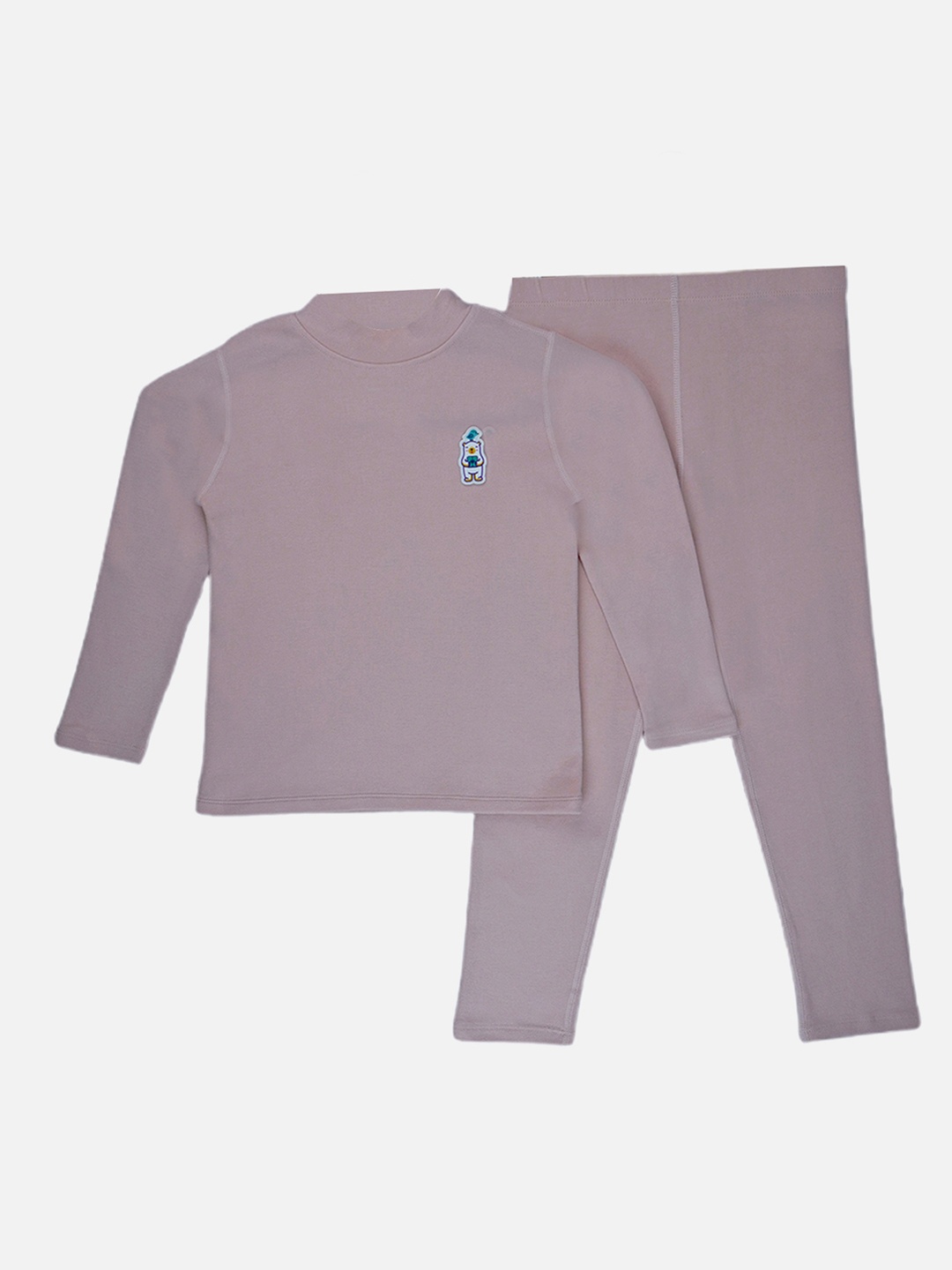 

Little Surprise Box LLP Kids Crew Neck Thermal Set, Pink
