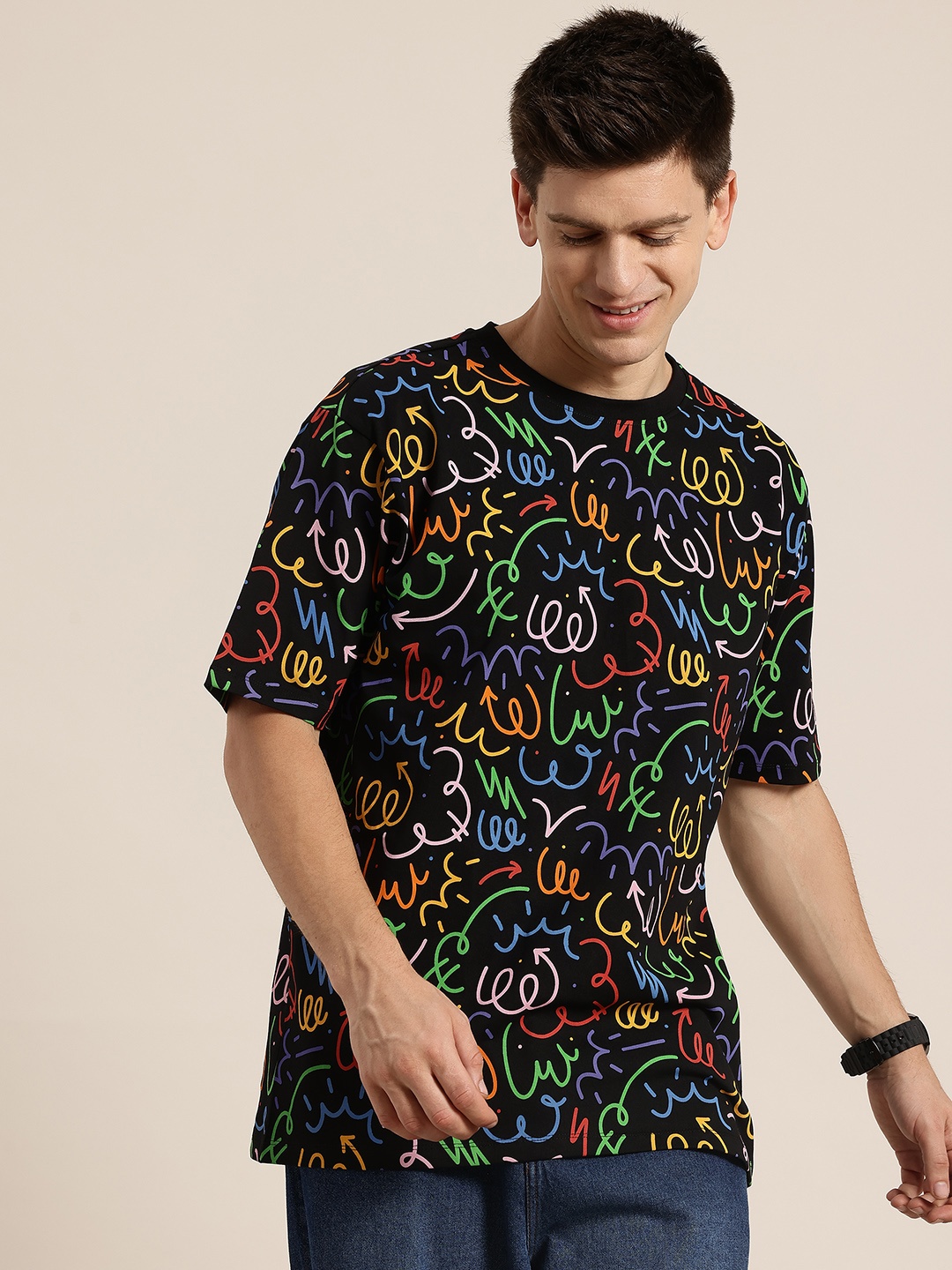 

HERE&NOW Abstract Print Relaxed T-shirt, Multi