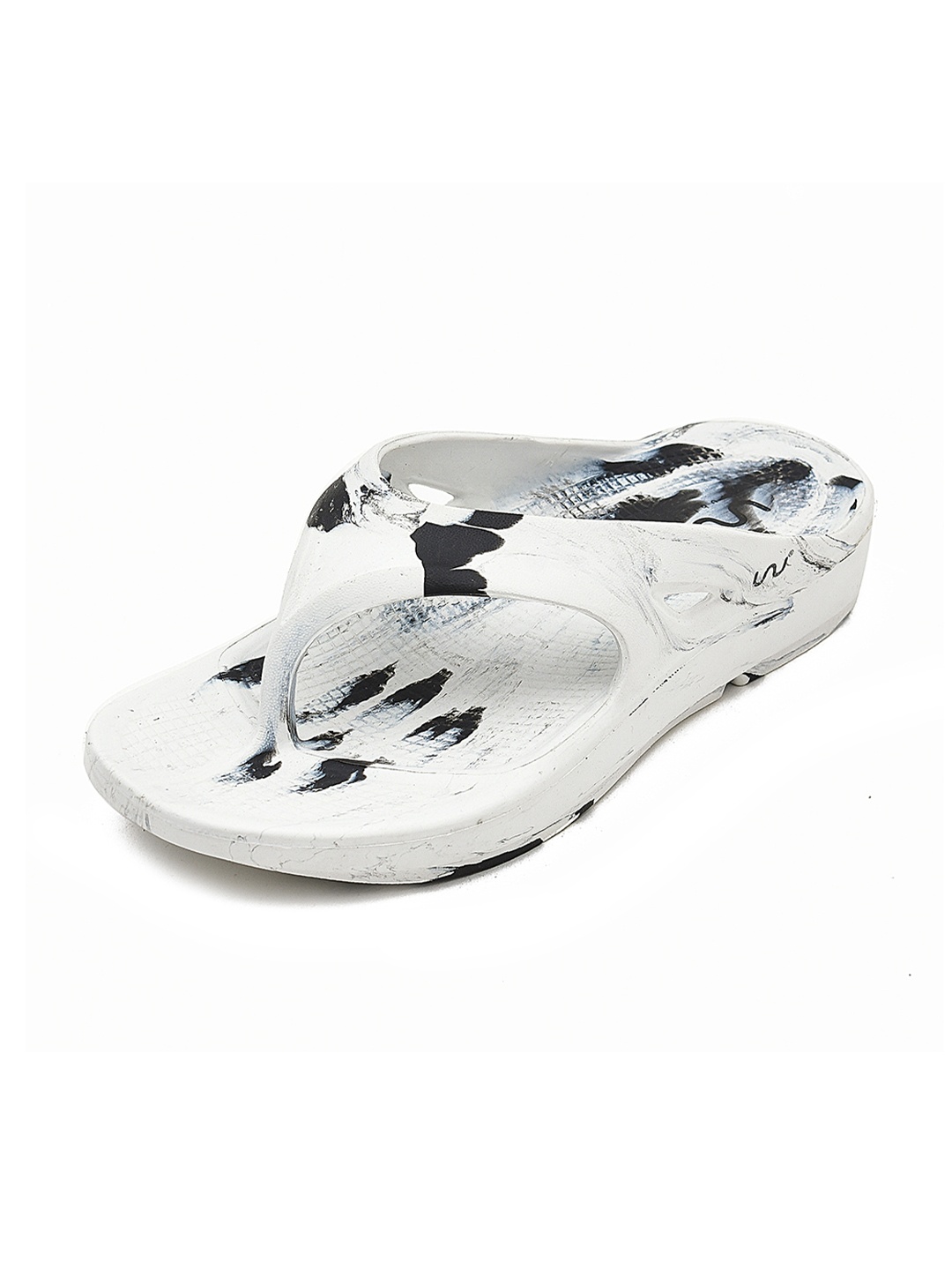 

Doubleu Men Printed EVA Thong Flip-Flops, White