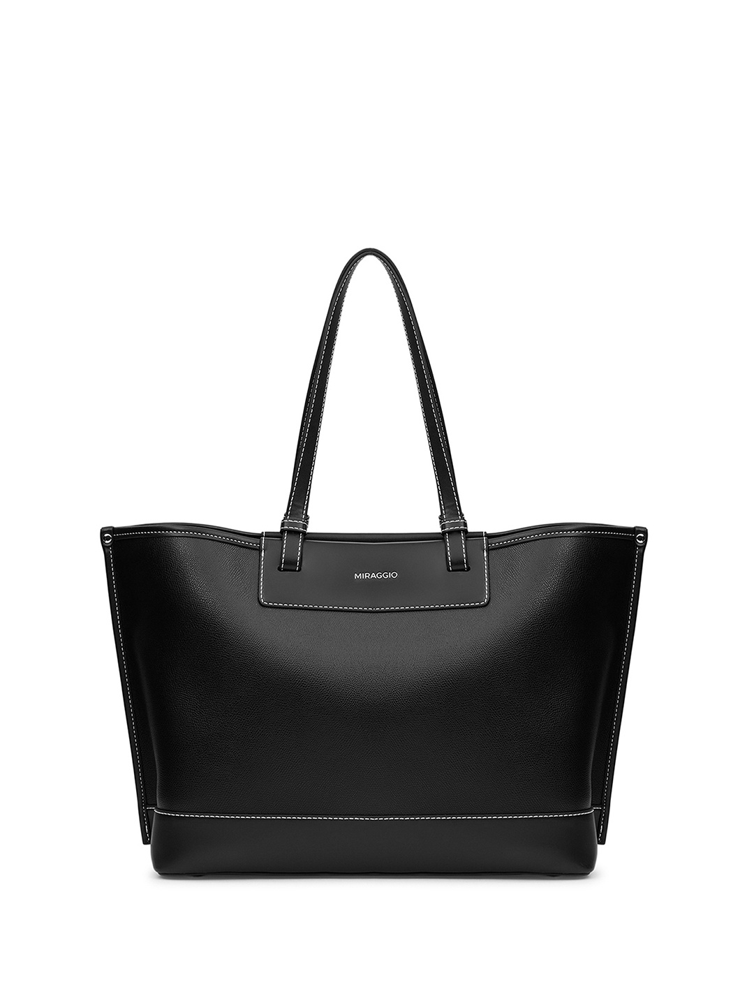 

MIRAGGIO Black PU Miranda Tote Bag