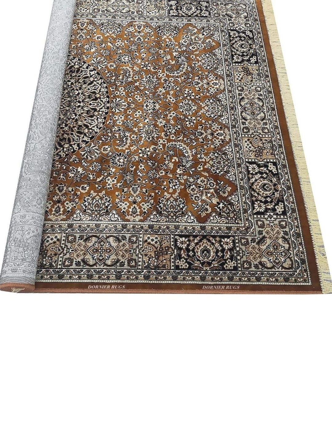 

Samjeeda Handloom carpets Red Geometric Anti-Skid Cotton Carpet