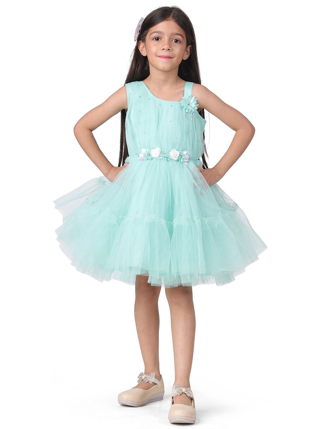 

itsmycostume Girls Fit & Flare Dress, Green