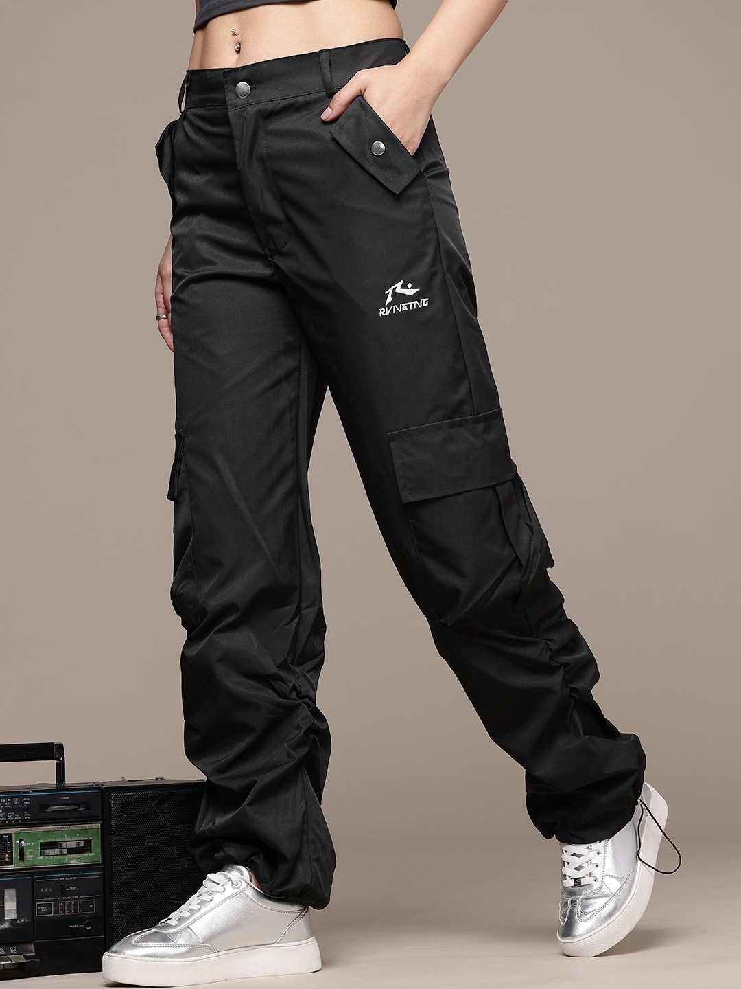 

The Roadster Life Co. Women Regular Trousers, Black