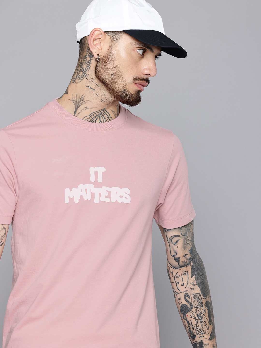 

Flying Machine Typography Printed T-shirt, Pink