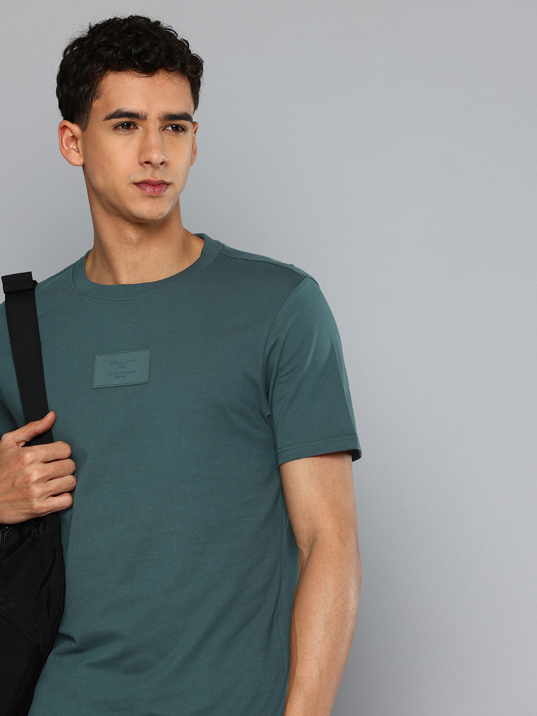 

Flying Machine Pure Cotton Applique T-shirt, Teal