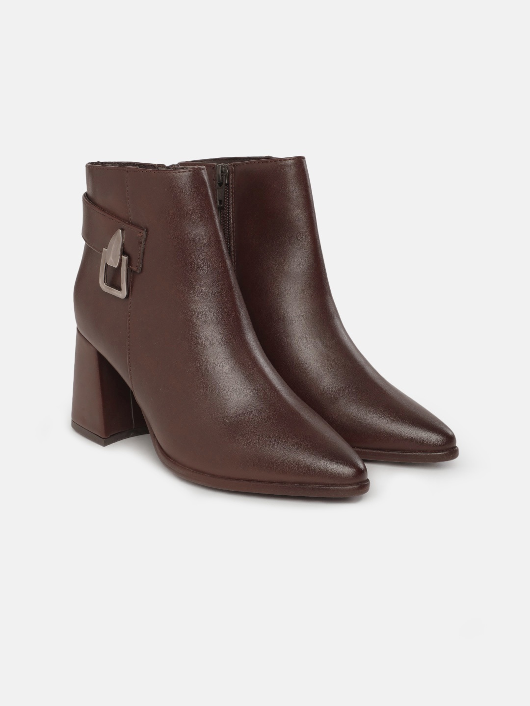 

Allen Solly Women Mid-Top Regular Boots, Brown