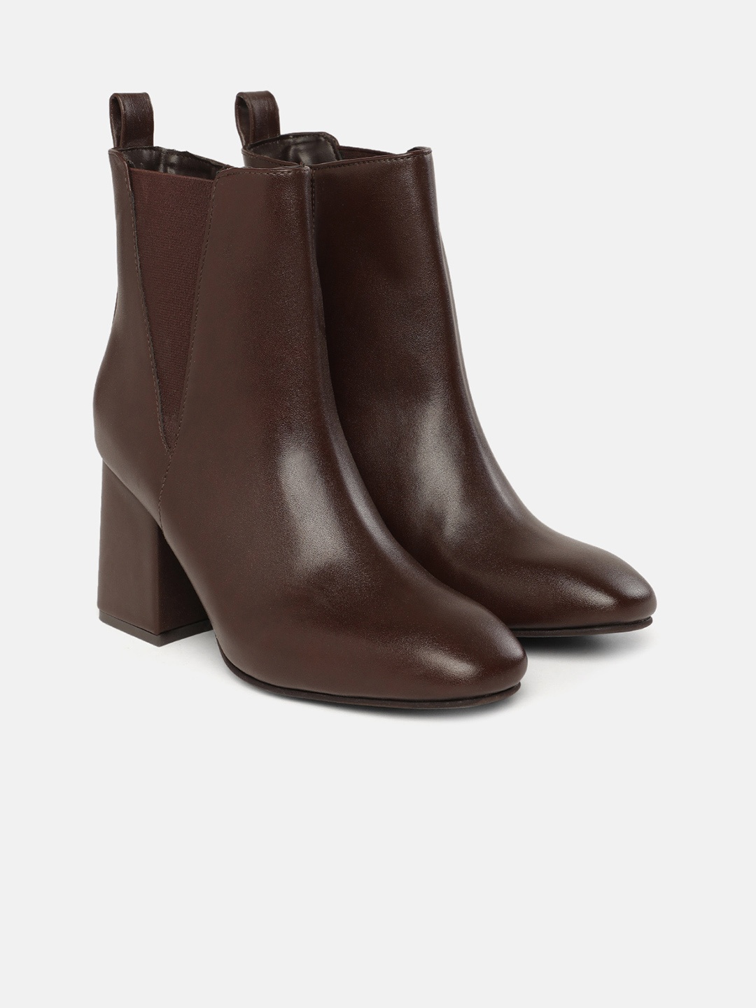 

Allen Solly Women Mid-Top Block Heel Regular Boots, Brown