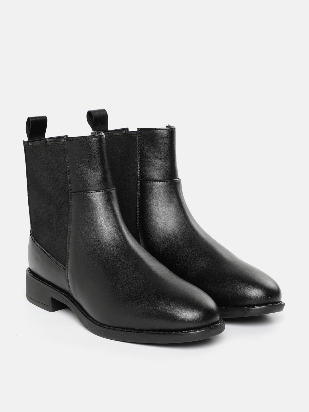 

Allen Solly Women Mid-Top Chelsea Boots, Black