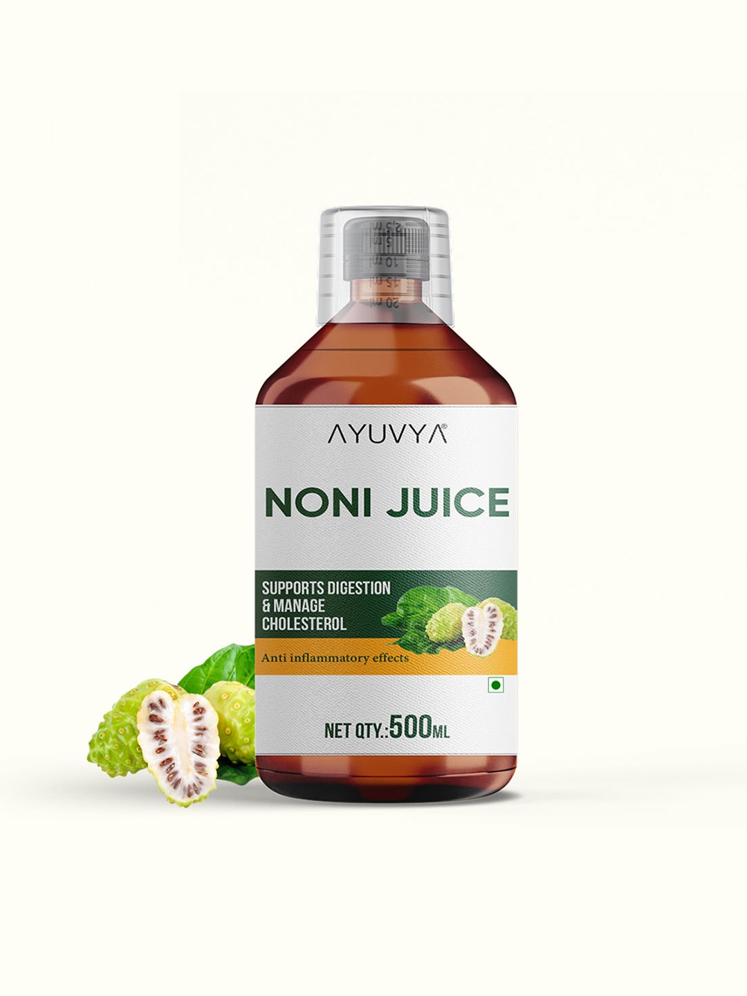 

Ayuvya Ayurvedic Noni Juice - Boosts Digestion, Immunity & Joint Health - 500 ml, White