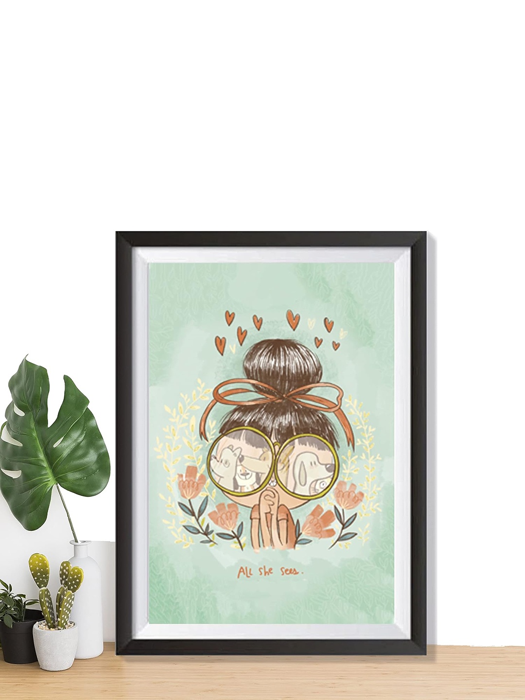 

Alicia Souza Green & Pink Wood Wall Paintings