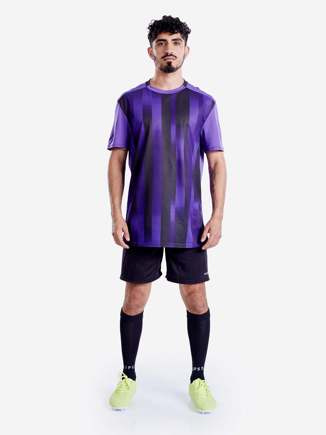 

Kipsta By Decathlon Striped Football T-Shirt, Blue
