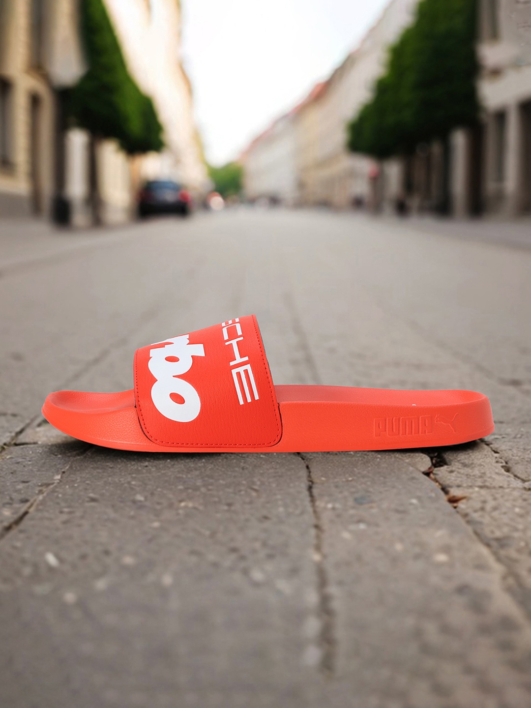 

Puma Porsche Legacy Leadcat 2.0 Unisex Printed Slides, Red