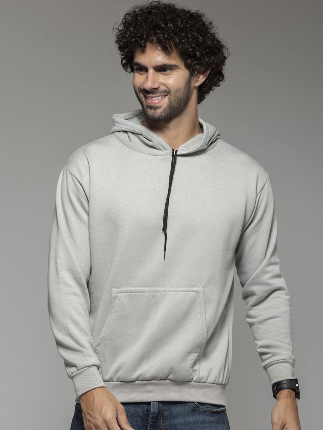 

OCTICS Men Hooded Sweatshirt, Grey