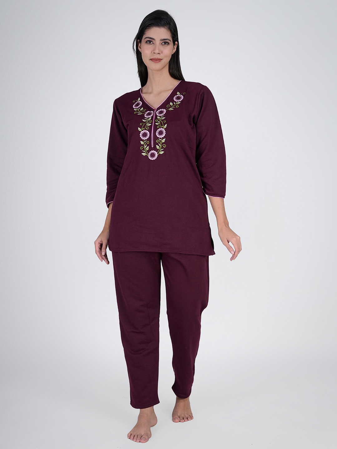 

Aartej Women Night suit, Purple