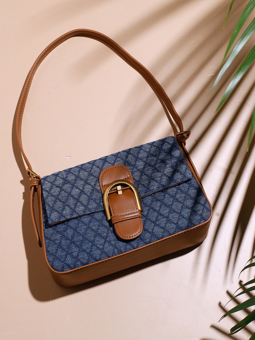 

Inc 5 Textured Shoulder Bag, Blue