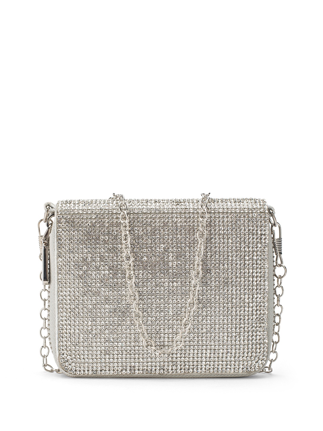 

Lino Perros Embellished Small Purse Clutch, Silver