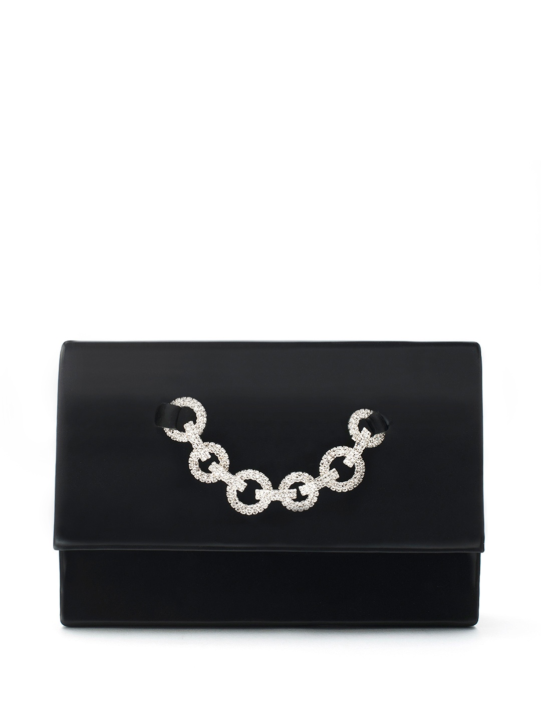 

Lino Perros Embellished Envelope Clutch, Black