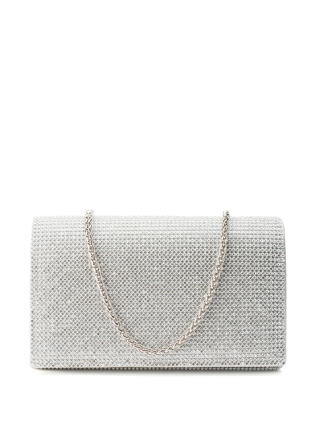 

Lino Perros Embellished Purse Clutch, Silver