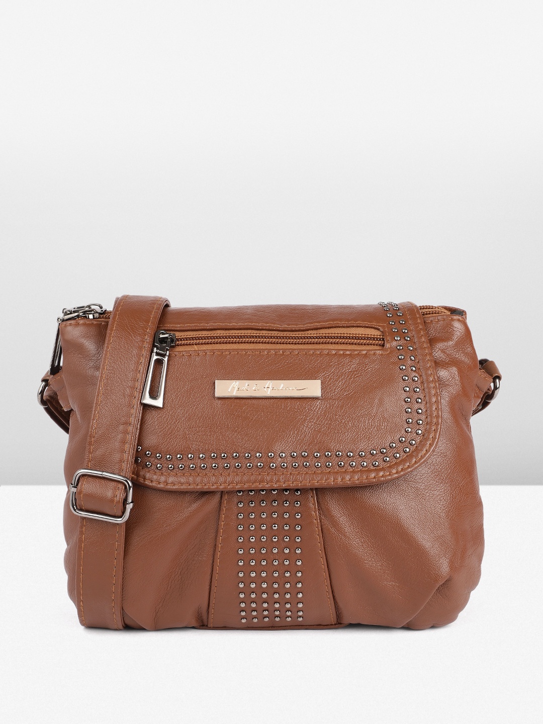 

Mast & Harbour Textured Structured Sling Bag, Tan