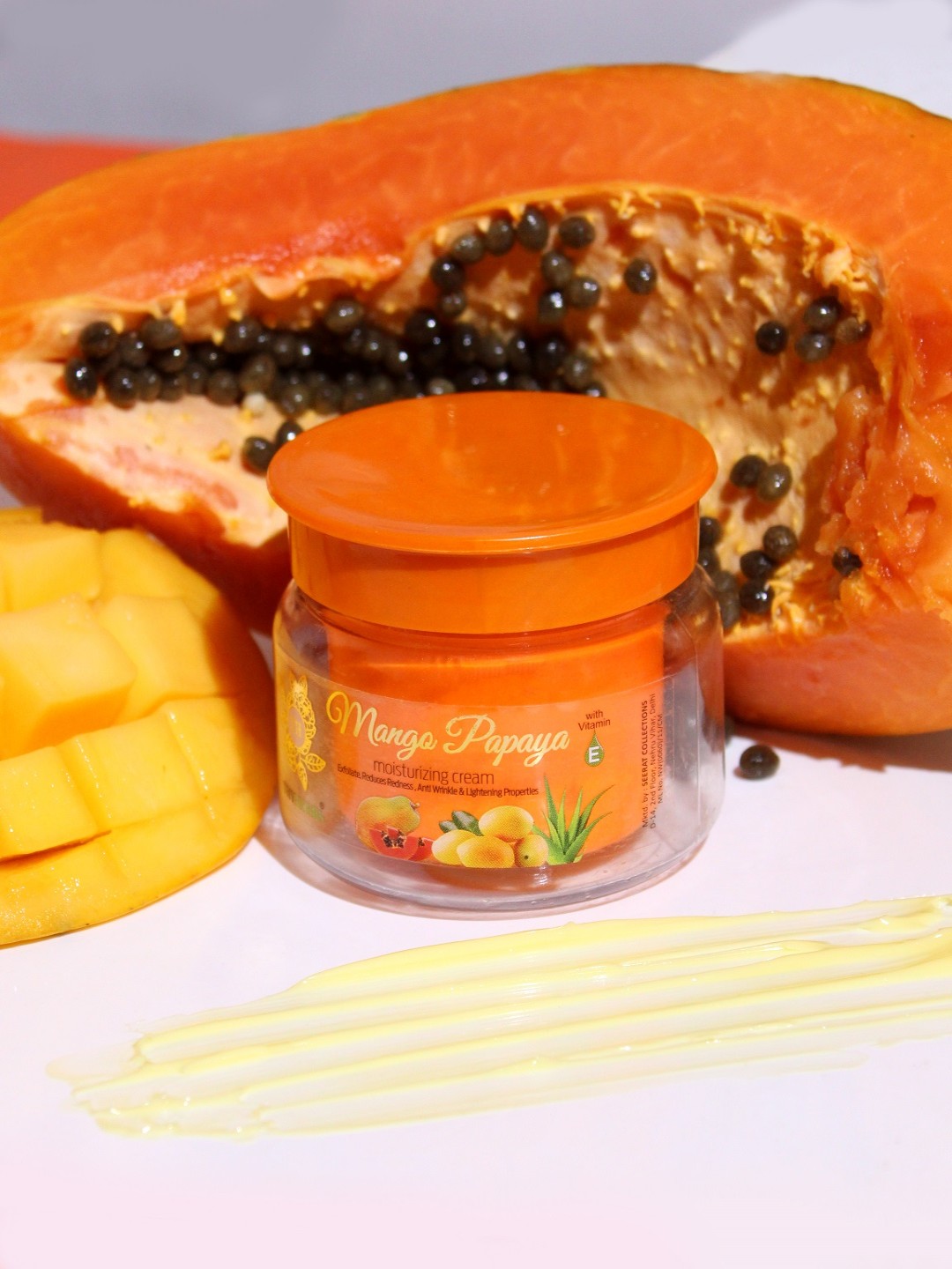 

Thyherbs Mango Papaya Face Moisturizing Cream - 80g, Yellow
