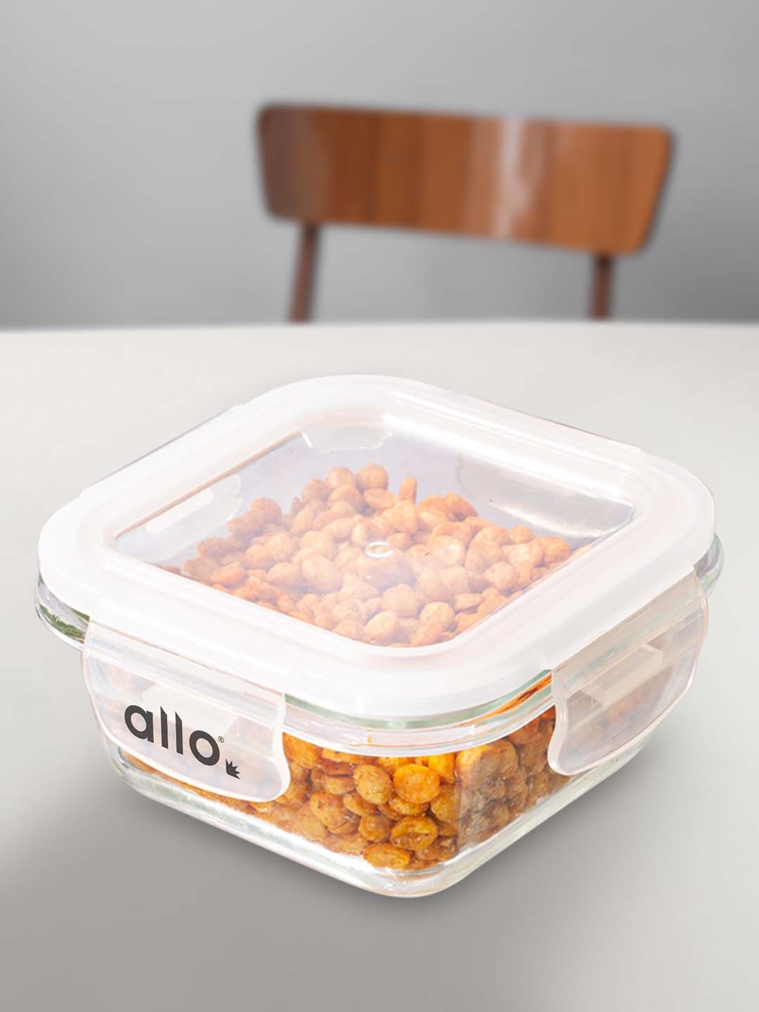 

Allo White 2024 Glass Dishwasher and Microwave Safe Lunch Box