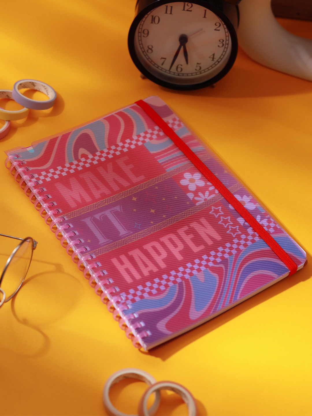 

Doodle A5 Soft Wiro Notebook - Success Starter, Pink